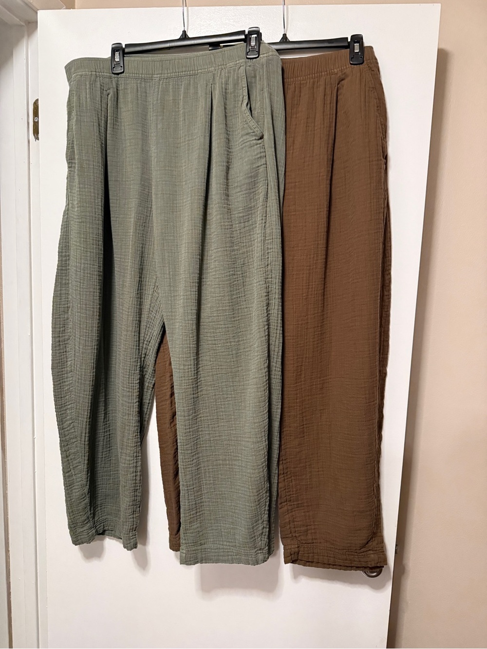 Gap Gauze Barrel Pants - 2 pair - large tall